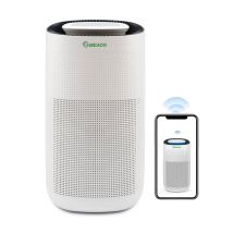 MEACO MeacoClean CA-HEPA 76x5, Purificateur d'air, Idéal pour la Maison et le Bureau, Contrôle Wi-Fi, Filtre HEPA H13, Ultra Silencieux 25 dB, Capteur