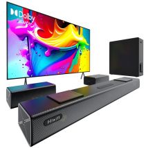 Hiwill A512 Barre de son 5.1.2CH 450W Dolby Atmos - Caisson 6.5 Sans Fil - Noir