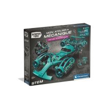 Kit de construcción mecánica Clementoni Supersonic Car 2 modelos 320+ piezas Turquesa - Nuevo