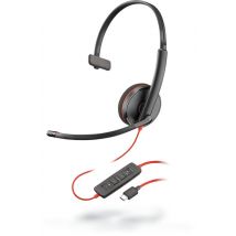 Auriculares con cable POLY Blackwire C3210 para escritorio/centro de llamadas USB Type-C negro - Nuevo