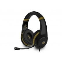 Pack Casque Gaming Filaire + Support Stealth Foot XP Noir et Or pour Switch