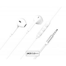 BIG BEN FPYKPBOUTONJACKW écouteur/casque Avec fil Ecouteurs Musique Blanc