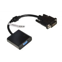 Link Accessori LKADAT121 adaptador de cable de vídeo 0,2 m VGA (D-Sub) DVI-D Negro - Nuevo