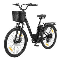 Bicicletta Elettrica TTGO C2 PRO | Velocità Massima 25 km/h | Autonomia 80 km | Motore 250W | Batteria 36V 18Ah | Pnei da 26 PolliciT | Nero - Nuovo