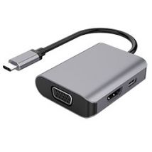 DLH DY-TU4212 Adaptador gráfico USB Negro, Plata - Nuevo