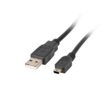 Lanberg CA-USBK-11CC-0018-BK câble USB USB 2.0 1,8 m Mini-USB A USB A Noir