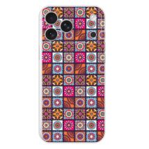 Funda de silicona - Compatible con Apple iPhone 17 Pro Max - diseño patchwork mandala - Nuevo