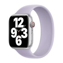 Bracelet Boucle unique en Silicone pour Apple Watch | 44/45/46/49 mm - Taille 8 - Purple Fog