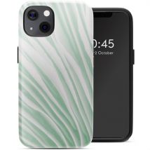 Selencia Coque arrière Vivid avec MagSafe pour Apple iPhone 13 - Nature Grayed Jade