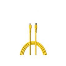 Cable USB C vers Lightning 2,4A Jaune - 1,8m Câble USB C Lightning pour Charge et Synchronisation de Données - Cable Lightning USB C pour Appareils 