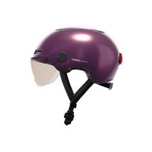 Cosmo Fusion+ - Casco con iluminación trasera inteligente y conectado para bicicletas - Luz de freno, detección automática de caídas, camino 