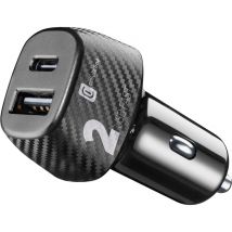 Chargeur pour allume-cigare 12 / 24V avec USB-C et prise USB avec 32 watts de puissance de charge rapide - iPhone - Samsung - Huawei et autres 