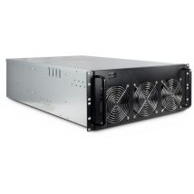 Inter-Tech 88887236 carcasa de ordenador Estante Negro, Gris - Nuevo