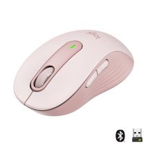 Logitech Signature M650 Wireless Mouse - Silencioso, Bluetooth, Botones programables - Rosa - Nuevo