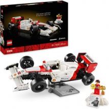Maquette de voiture de course LEGO Icons McLaren MP4/4 et Ayrton Senna pour collectionneurs adultes