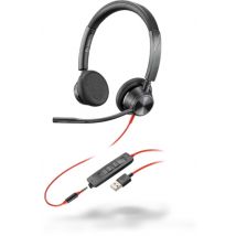 POLY 3325 Cuffia cablata ad archetto per chiamate/musica USB Type-A Nero - Nuovo