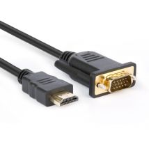 Hamlet XVCHDM-VGA180 adaptador de cable de vídeo 1,8 m HDMI tipo A (Estándar) VGA (D-Sub) Negro - Nuevo
