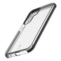 Cellularline Tetra Force Strong Guard - Galaxy S25 Funda flexible ultraprotectora y antichoque con tecnología antibacteriana Microban integrada - 