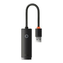 Baseus WKQX000001 Lite USB a RJ45 100 Mbps Tarjeta adaptadora de red a Internet negro - Nuevo