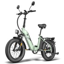 FAFREES FF20 Polar E-bike - Motor 500W 48V 2x13.4AH Batería Neumáticos De 20 Pulgadas Frenos Mecánicos - Verde - Nuevo