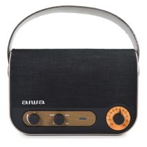 Aiwa RBTU-600 altoparlante portatile e da festa Altoparlante portatile mono Beige, Nero 5 W - Nuovo