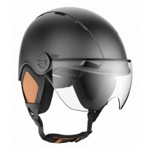 Casco per Bicicletta CASR Stile Grigio con Visiera Lifestyle - Taglia L - Nuovo