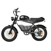 Bicicletta Elettrica PIXAR Super | Velocità Massima 25 km/h | Autonomia 100 km | Motore 500W | Batteria 48V 30Ah | Pnei da 20 PolliciT | Grigio - 