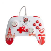 PowerA Mario Red Red, White USB Gamepad Nintendo Switch - Nuovo