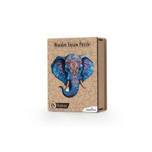 Puzzle en bois Recent Toys SMART5213 174 pièces avec boîte de rangement et support Bleu multicolore