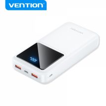 Vention Powerbank 20000mAh 22.5W USB (C+A+A) con pantalla LED - Blanco - Nuevo