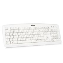 Hamlet XKKITA2-D1W-WH tastiera da scrivania USB QWERTZ tedesca bianca - Nuovo