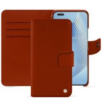 Housse cuir Honor Magic5 Pro - - Orange - Cuir vegan