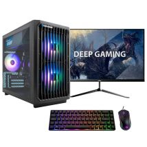DeepGaming - PC Gaming Complet - Némesis - AMD Ryzen 7 8700G/32GB/1TB SSD + Monitor 24 FullHD + Pack Gaming