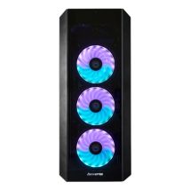 Chieftec Medium Tower ATX Scorpion 3 GL-03B-OP Custodia RGB con pannelli in vetro (nero) - Nuovo