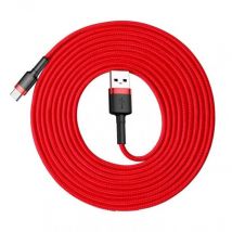 Baseus CATKLF-U09 cable de teléfono móvil Negro, Rojo 3 m USB A USB C - Nuevo