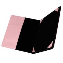 Étui Universel Tablette 7 pouces Espaces de Rangements Fonction Support rose