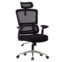 Chaise de bureau AMS-OFFICE OFFICE-LIGHT-BLACK Fauteuil informatique - Siège de bureau coloris noir - confort et ergonomique