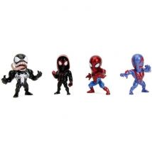 Jada - Figurita Marvel - Set 4 piezas Spiderman - Metal - 6cm - A partir de 8 años - Nuevo