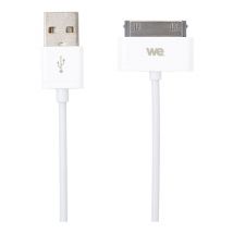WE Câble USB Compatible Ancien iPhone 4 4s, iPhone 3G 3GS, iPad 1 2 3, iPod, 1m - Blanc