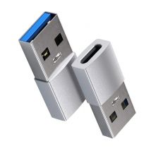 Adaptateur USB-A vers USB-C Gris