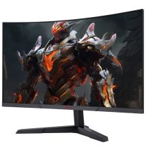 KOORUI 27E6QCA Monitor Curvo Gaming - 27 pulgadas Resolución QHD 2560*1440 Frecuencia Actualización 180Hz Respuesta 1MS Panel VA - Rojo Negro - Nuevo