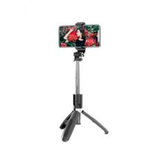Riff L02 Perche à selfie sans fil universelle (extensible 100 cm) avec trépied / déclencheur Noir