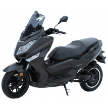 Leo125 - Scooter électrique 125cc - moteur 11000 W - batterie 72V 130Ah, noir mat