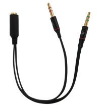 Link Accessori LKADAT137 cavo audio 3,5mm 2 x 3,5mm Nero - Nuovo