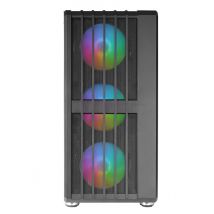 MARS GAMING Custodia mid tower ATX MC-Vault RGB con pannello in vetro (nero) - Nuovo