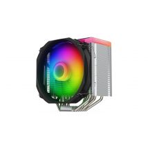 SilentiumPC Fortis 5 ARGB Processeur Refroidisseur d'air 14 cm Noir, Gris, Acier