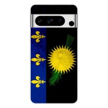 Coque en silicone - Compatible pour Google Pixel 8 Pro - design drapeau guadeloupe