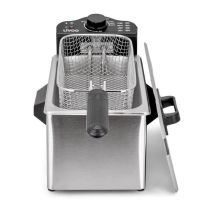 Friteuse 3 L - LIVOO - DOC216 - 2000W - 3L - Cuve amovible en acier inoxydable - Panier a friture amovible - Thermostat réglabl