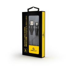 Cablexpert CC-USB2B-AMMBM-2M-BW câble USB USB 2.0 USB A Micro-USB B Noir