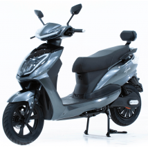 Leo50 Evo - Scooter électrique 50cc - moteur 2500 W - 2 batteries 60V 30Ah, gris